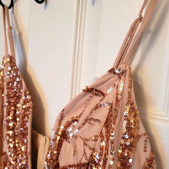 Pink Sequin Dress - Picture 3 of 9